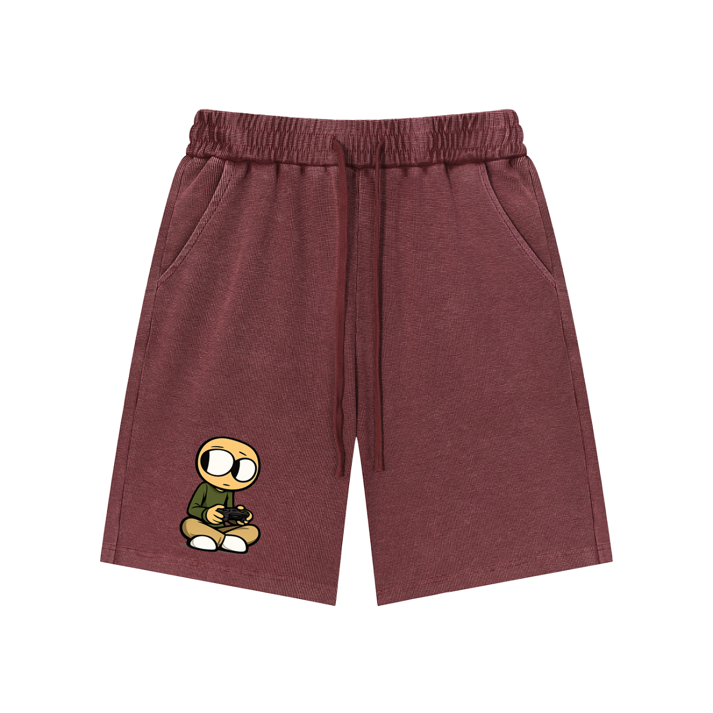 Gamer Mineral Wash Waffle Knit Shorts
