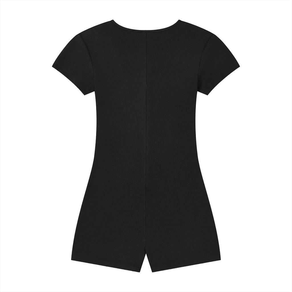 Justwearco Women's Dual-Function Cape Tie-Waist Romper