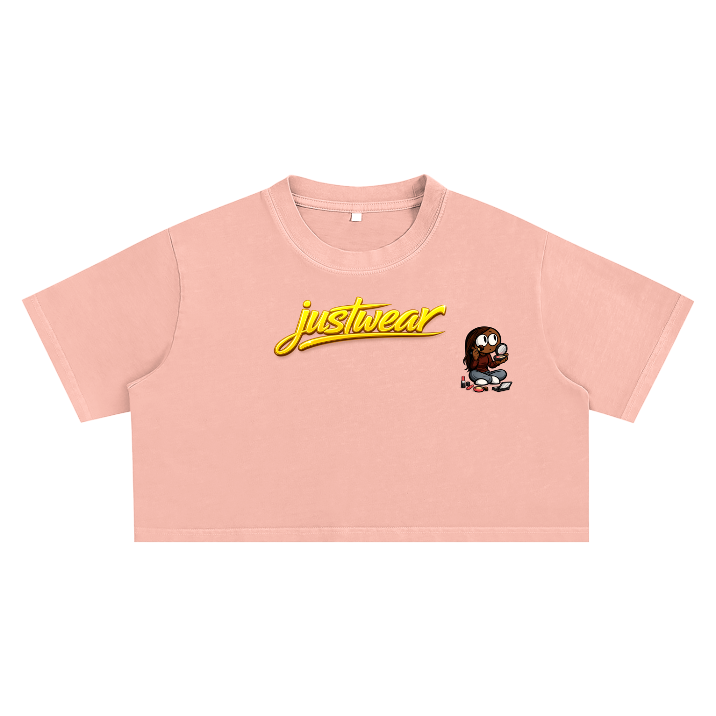 Glamour Snow Washed Crop Top