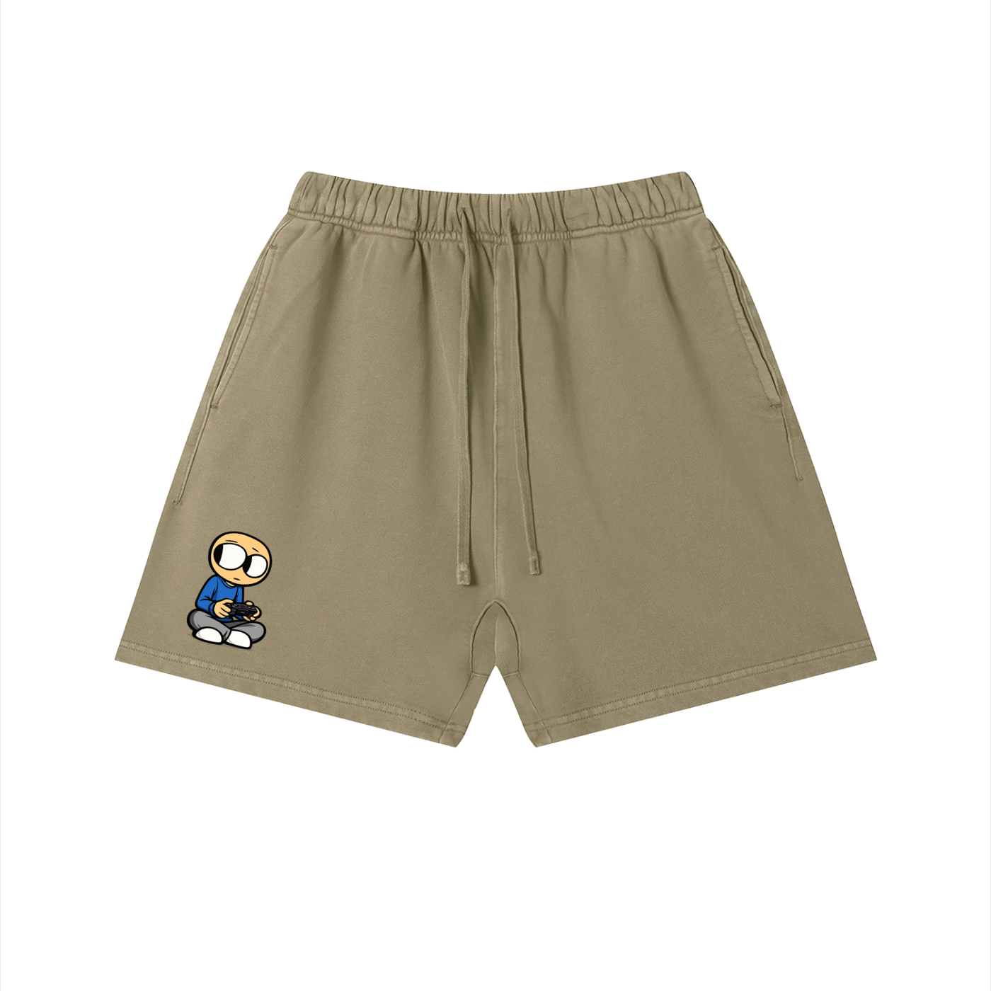 Gamer Vintage Wash Cotton Shorts