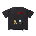 Gamer Snow Washed Raw-Hem T-Shirt