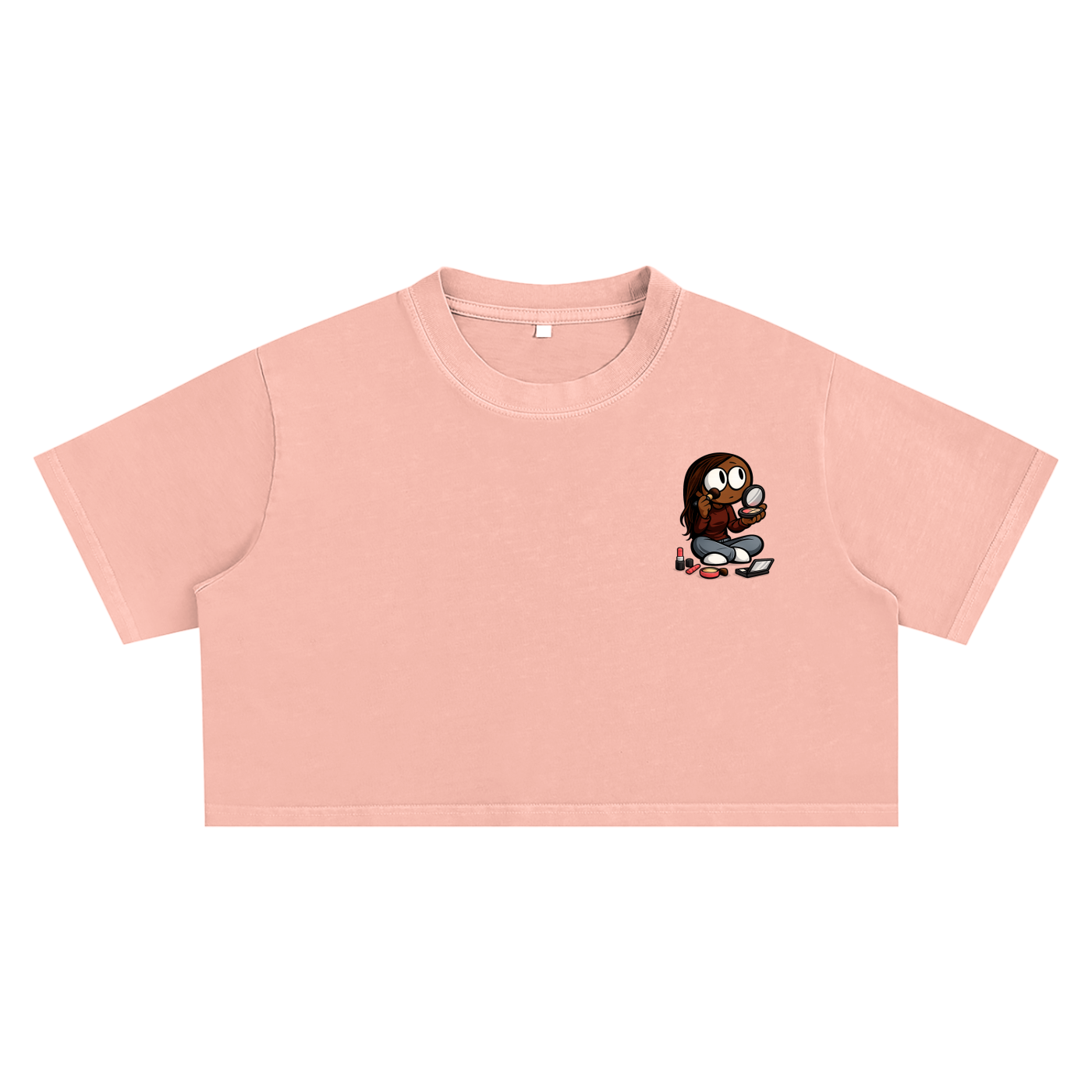 Glamour Snow Washed Crop Top