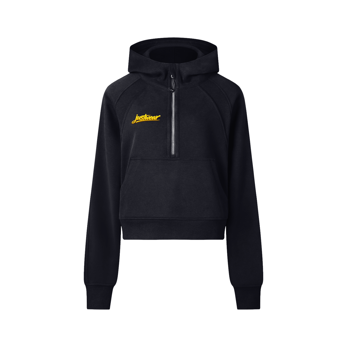 Glamour Cropped Half-Zip Hoodie