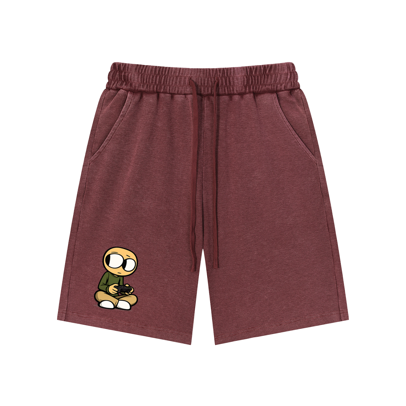 Gamer Mineral Wash Waffle Knit Shorts