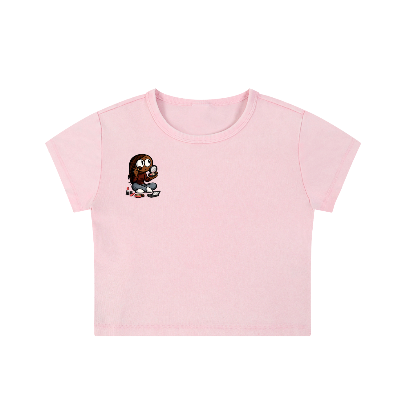 Glamour Snow Washed Crop Top