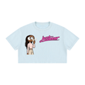 Glamour Women's Mineral Wash Cotton Crop T-Shirt
