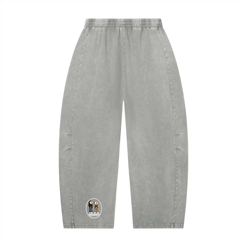 JWC Mineral Wash Barrel Leg Pants