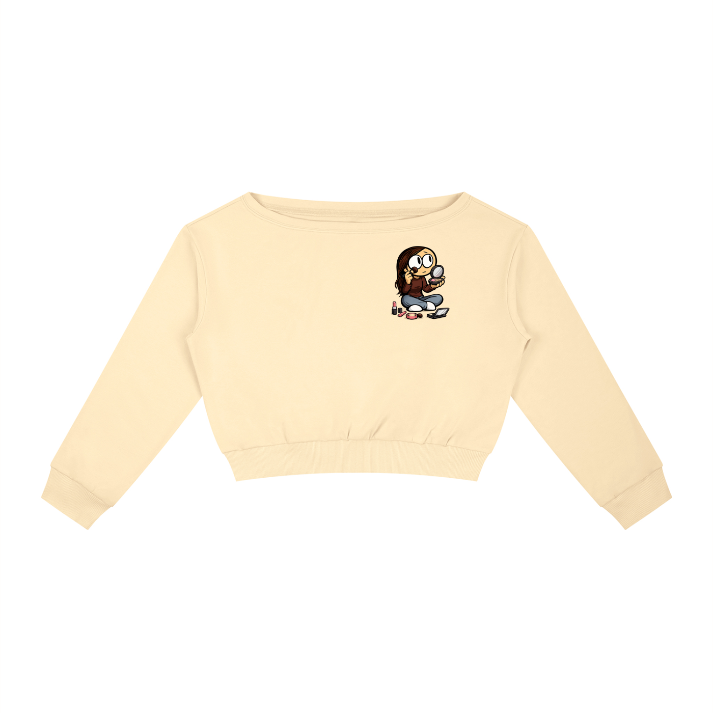 Powder room Women's Off-Shoulder Sweatshirt