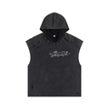 Goteem Snow Washed Boxy Hooded Tank Top