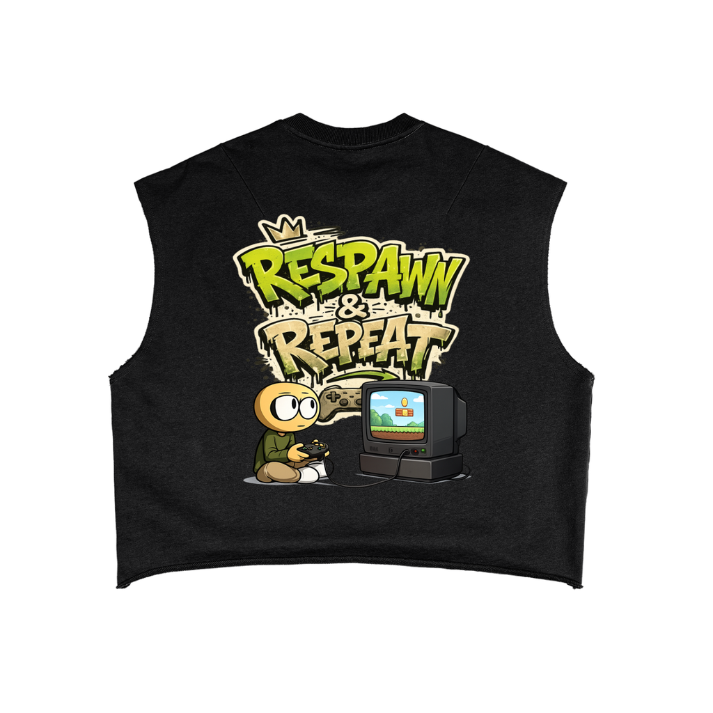 Gamer French Terry Boxy Tank Top
