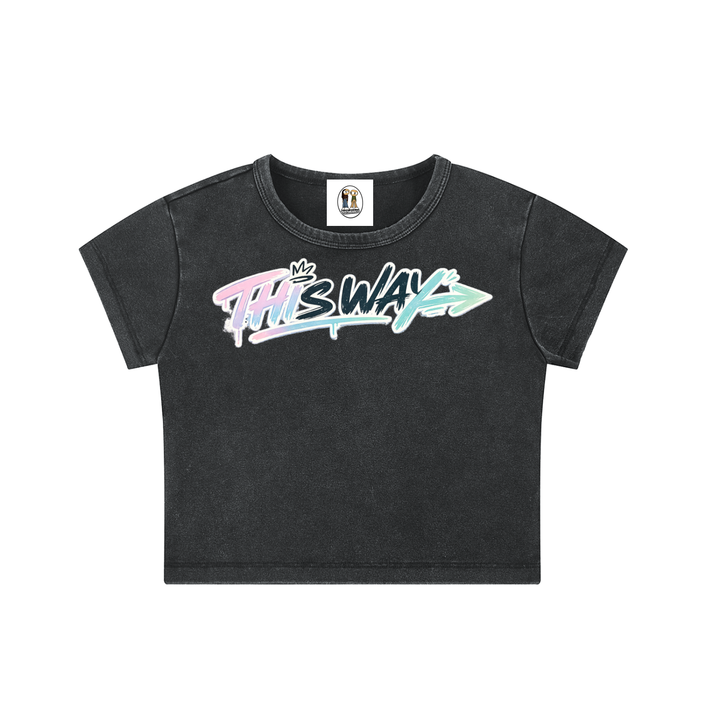 Goteem Snow Washed Crop Top