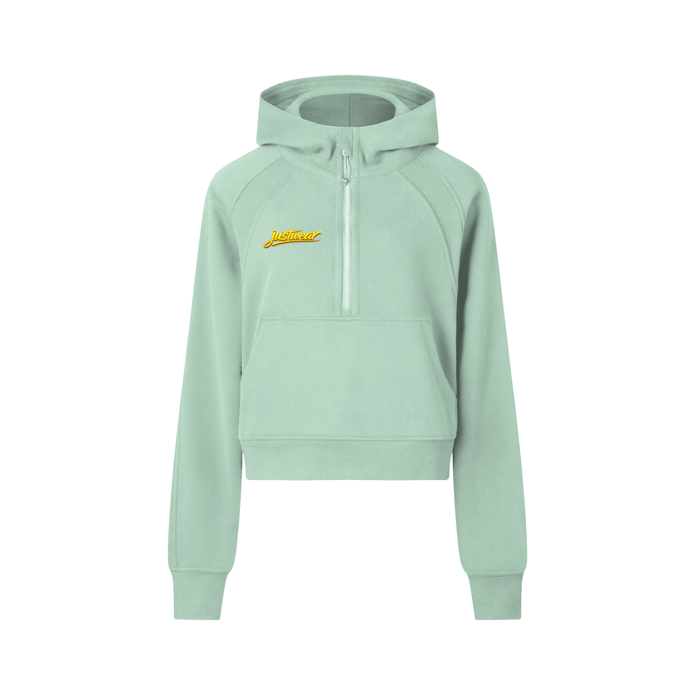 Glamour Cropped Half-Zip Hoodie