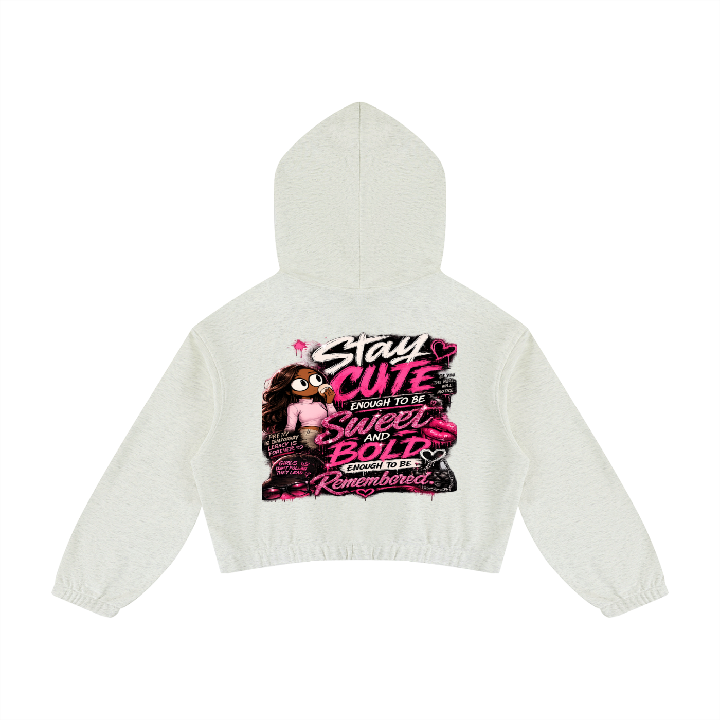 Glamour Women’s Boxy Quarter-Zip Hoodie