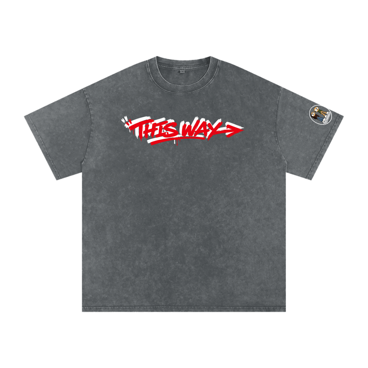 Goteem Snow Washed Oversized Cotton T-Shirt