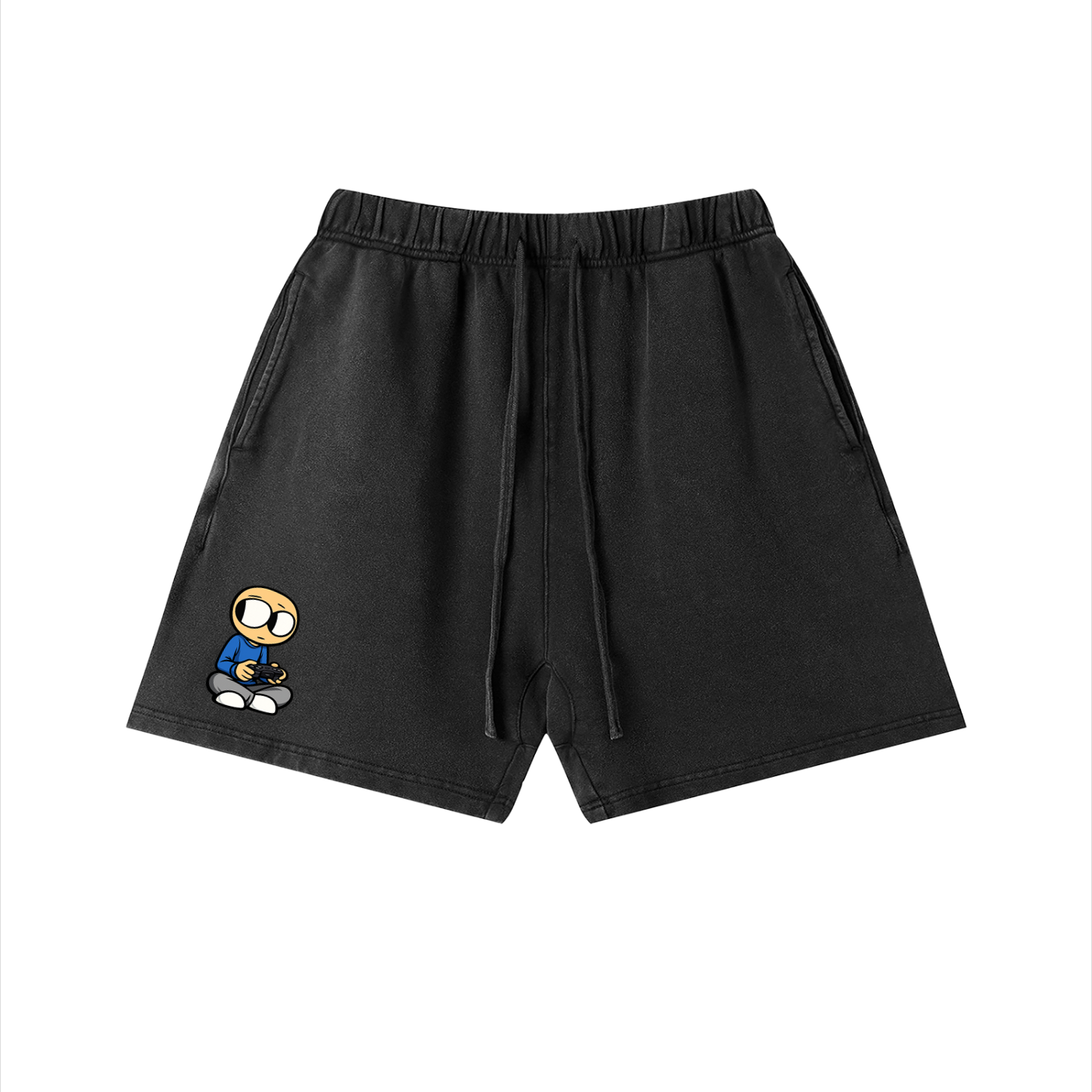 Gamer Vintage Wash Cotton Shorts