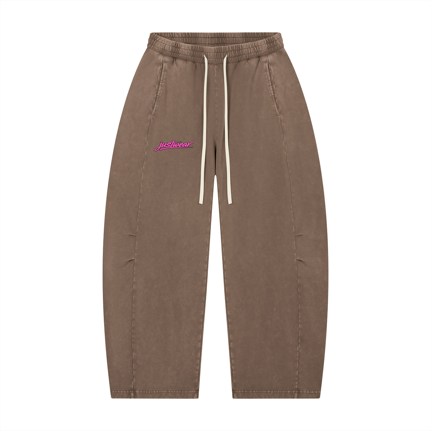 Glamour Mineral Wash Barrel Leg Pants