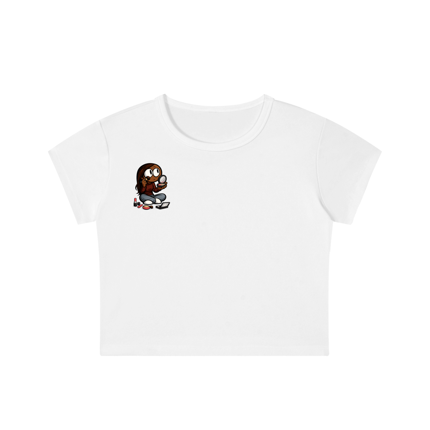 Glamour Snow Washed Crop Top