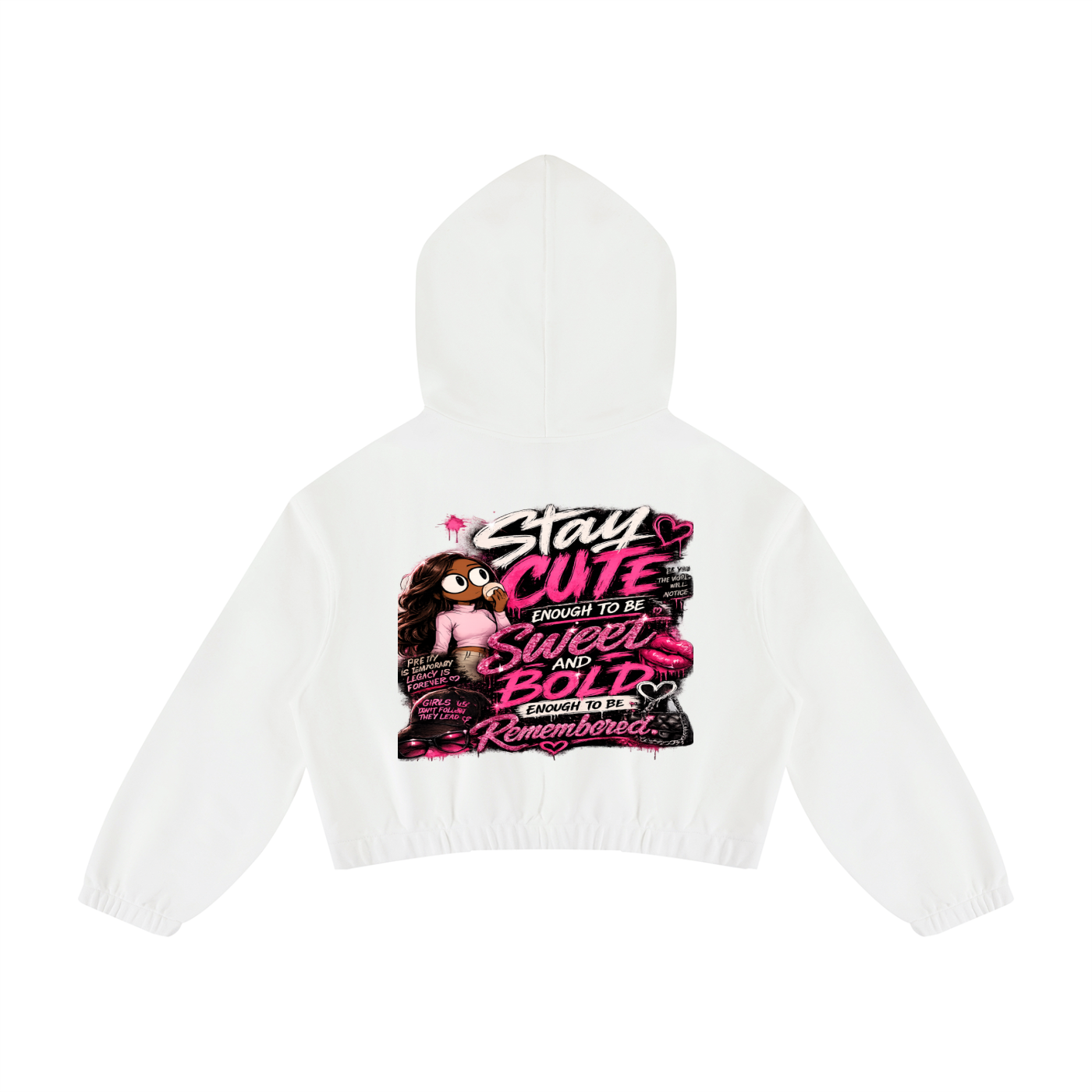 Glamour Women’s Boxy Quarter-Zip Hoodie