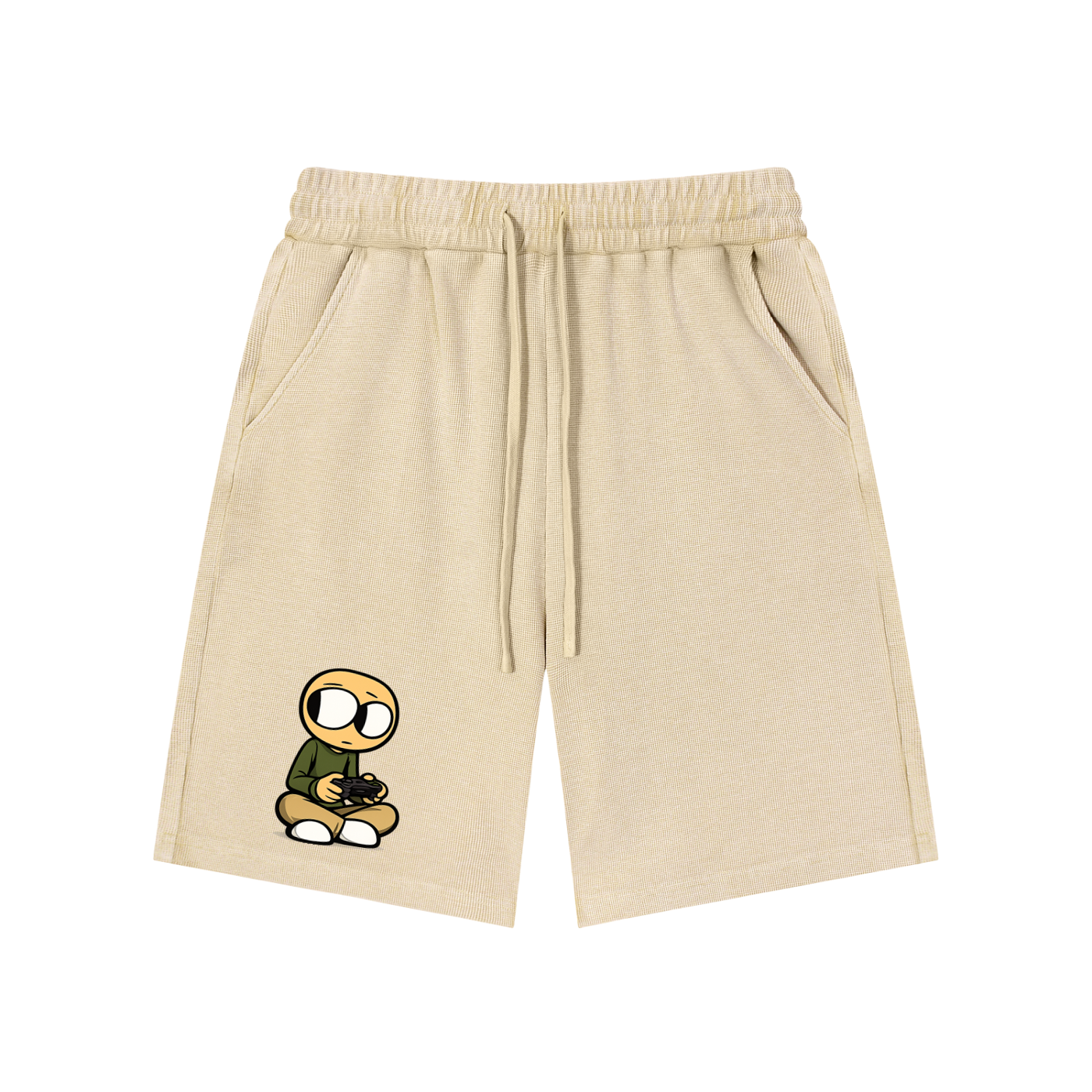Gamer Mineral Wash Waffle Knit Shorts